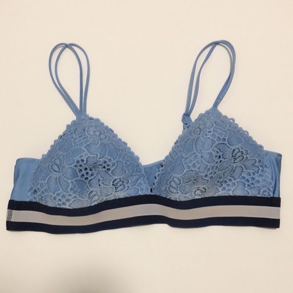 aerie Bralette Bra SZ XL Blue - Picture 6 of 7